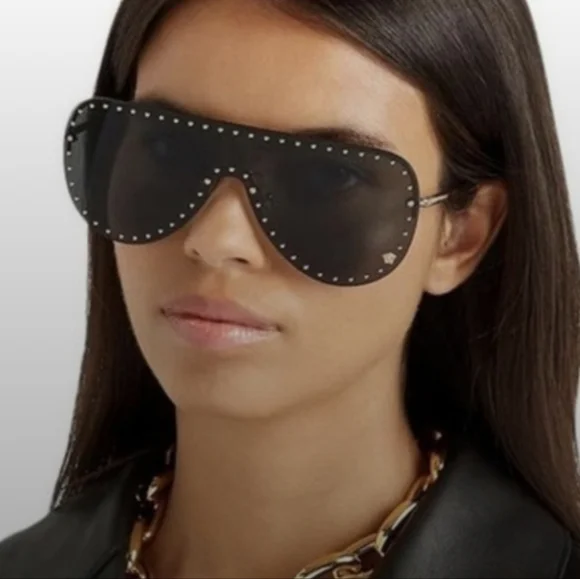 Sale✨️ Versace Gold Studded Aviator - Picture 4 of 14